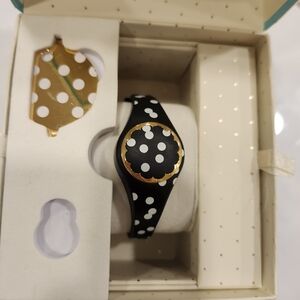 Kate Spade Black Polka dot activity tracker